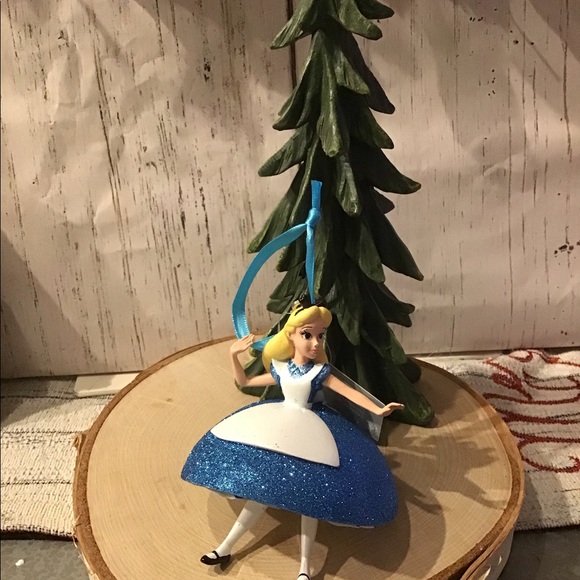 Disney Other - Disney Alice in Wonderland Glitter dress ornament